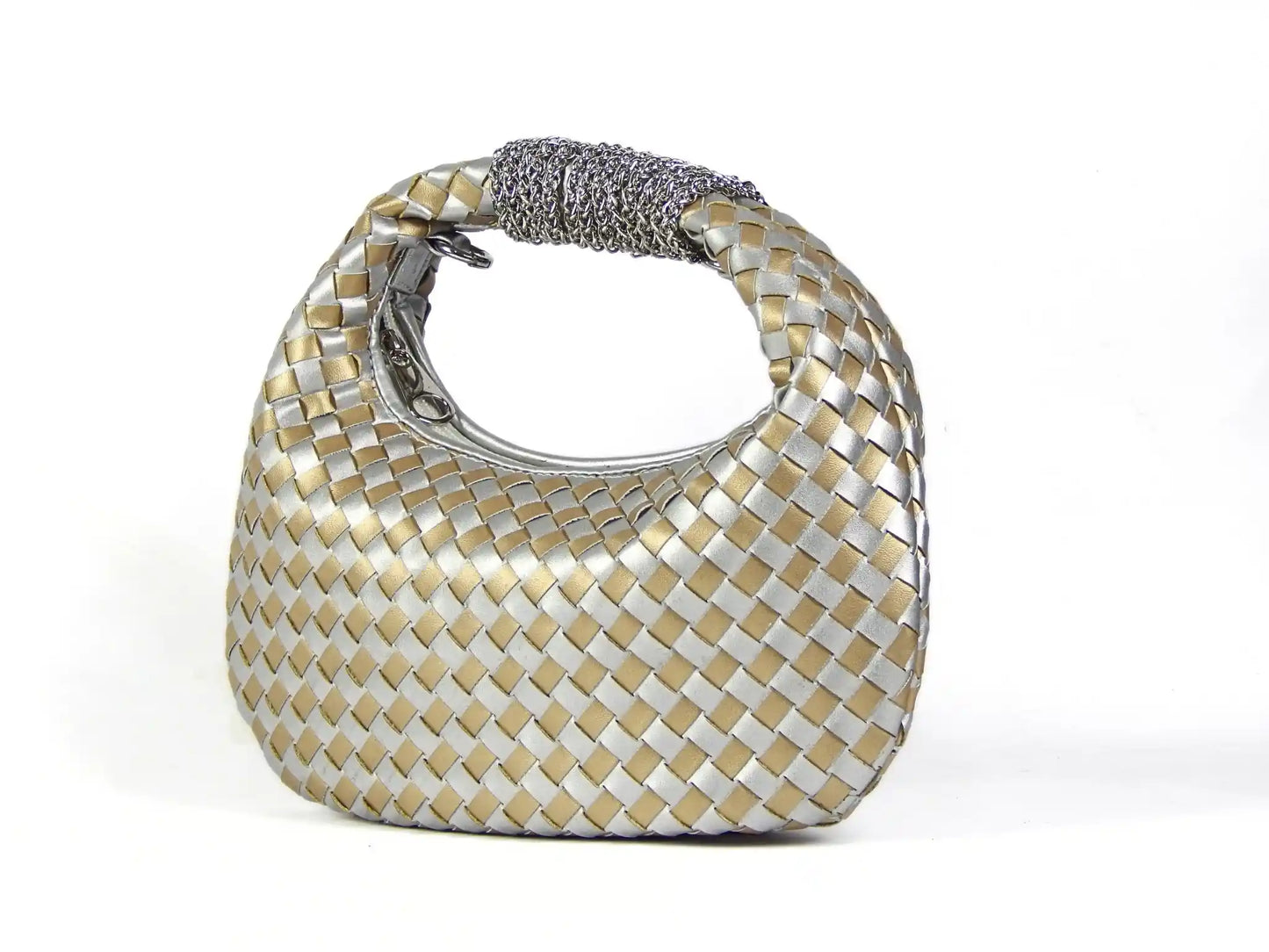 Silver & Gold Loop Bag - scarpehandmade