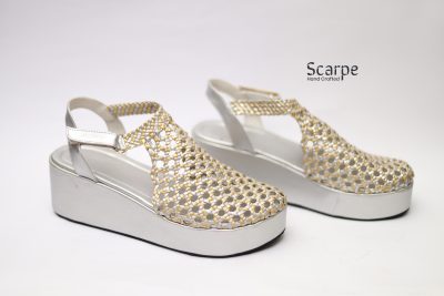 Wedge 6cm braided sandals R700