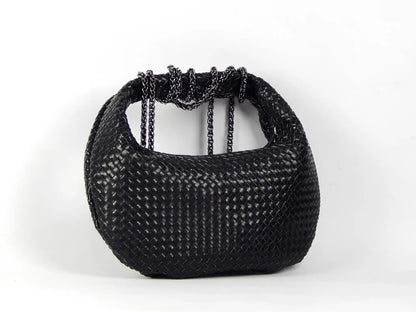 Black Loop Bag (Glossy) - scarpehandmade