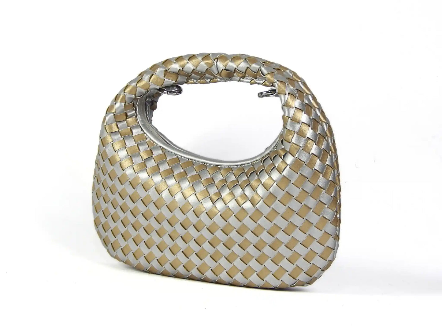 Silver & Gold Loop Bag - scarpehandmade