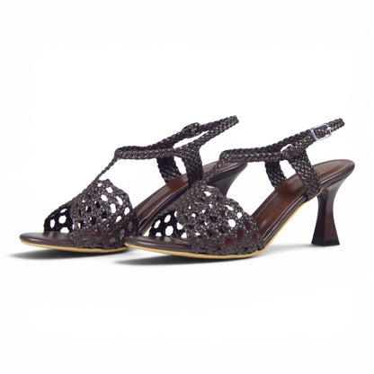 Talia Interwoven Slingback Heeled Sandals