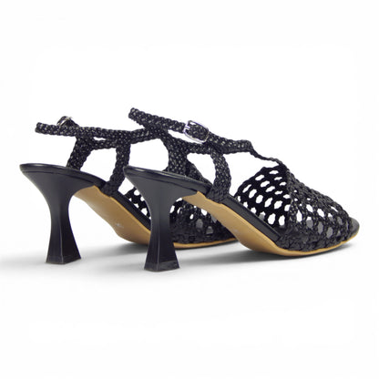 Talia Interwoven Slingback Heeled Sandals