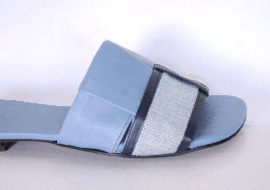 H-Strap Canvas Slide Sandals R117