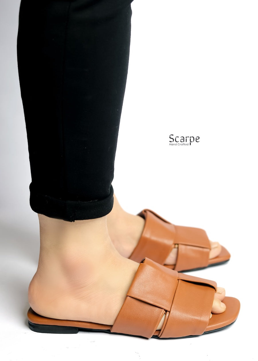 H-Strap Canvas Slide Sandals R117