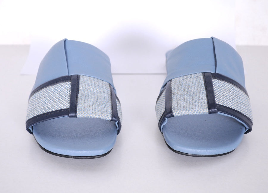 H-Strap Canvas Slide Sandals R117