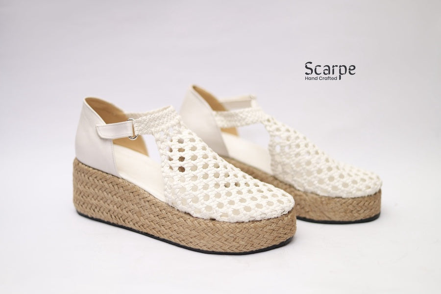 Sandal wedge closed R504 6cm