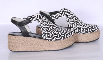 Braided Platform Sandal R503 6cm - scarpehandmade