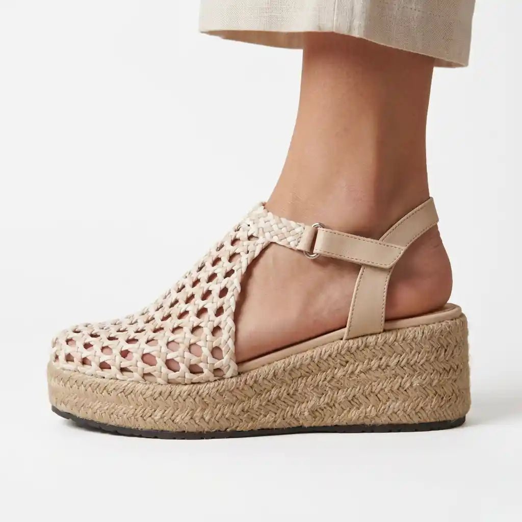 Braided Platform Sandal R503 6cm - scarpehandmade