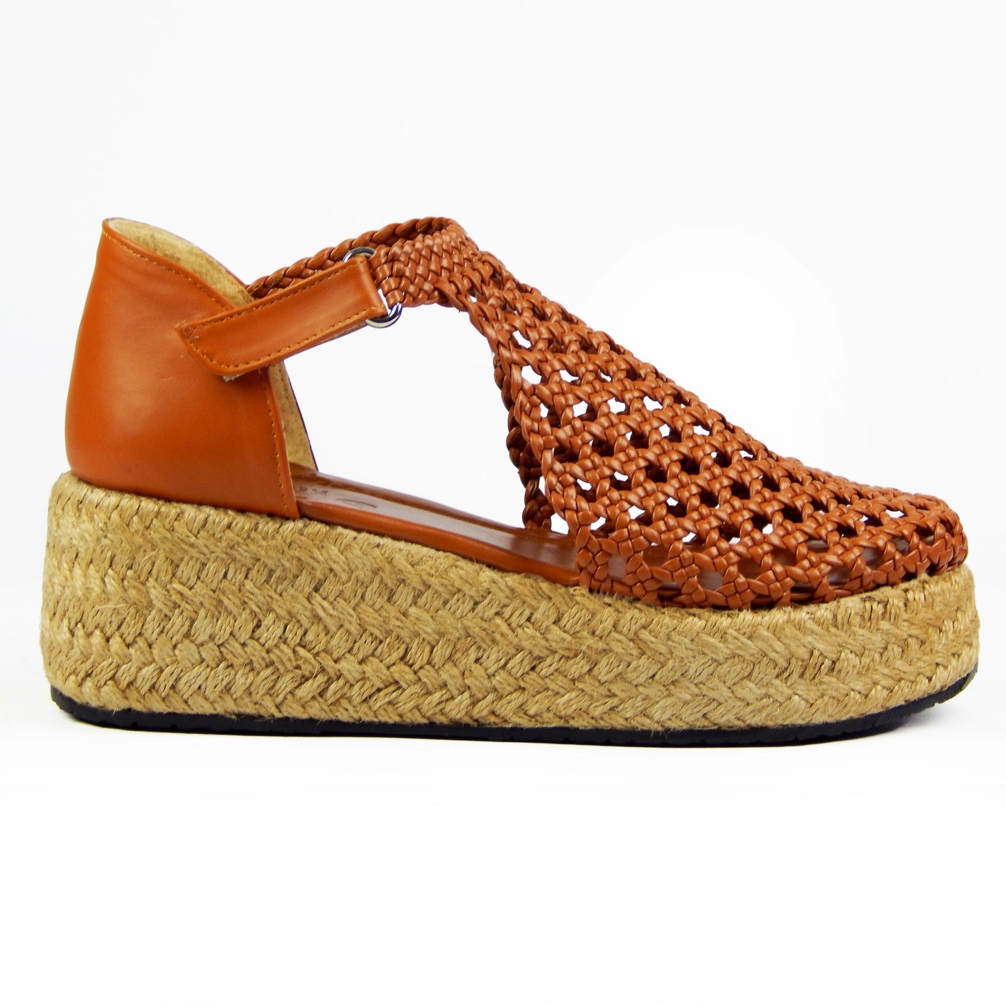 Sandal wedge closed R504 6cm - scarpehandmade
