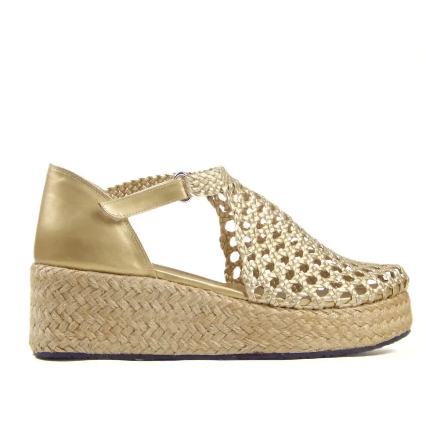 Sandal wedge closed R504 6cm