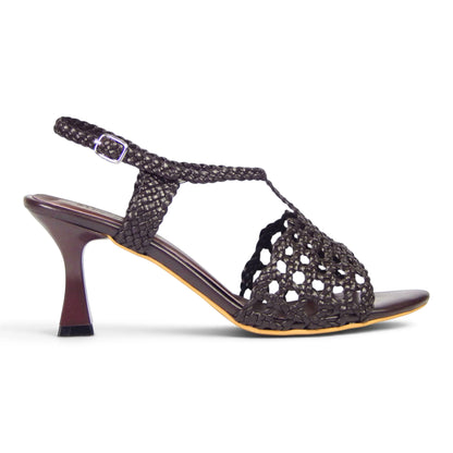 Talia Interwoven Slingback Heeled Sandals