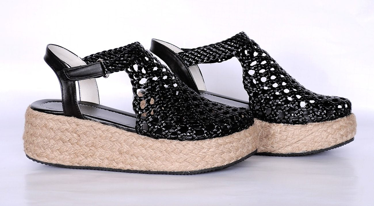 Braided Platform Sandals R503 6cm