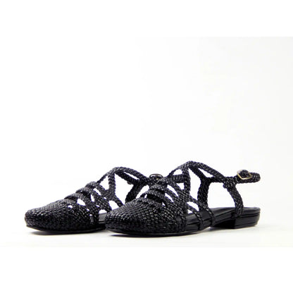 Black Riviera Sandals 2cm