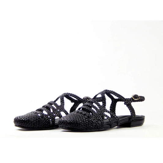 Black Riviera Sandals 2cm
