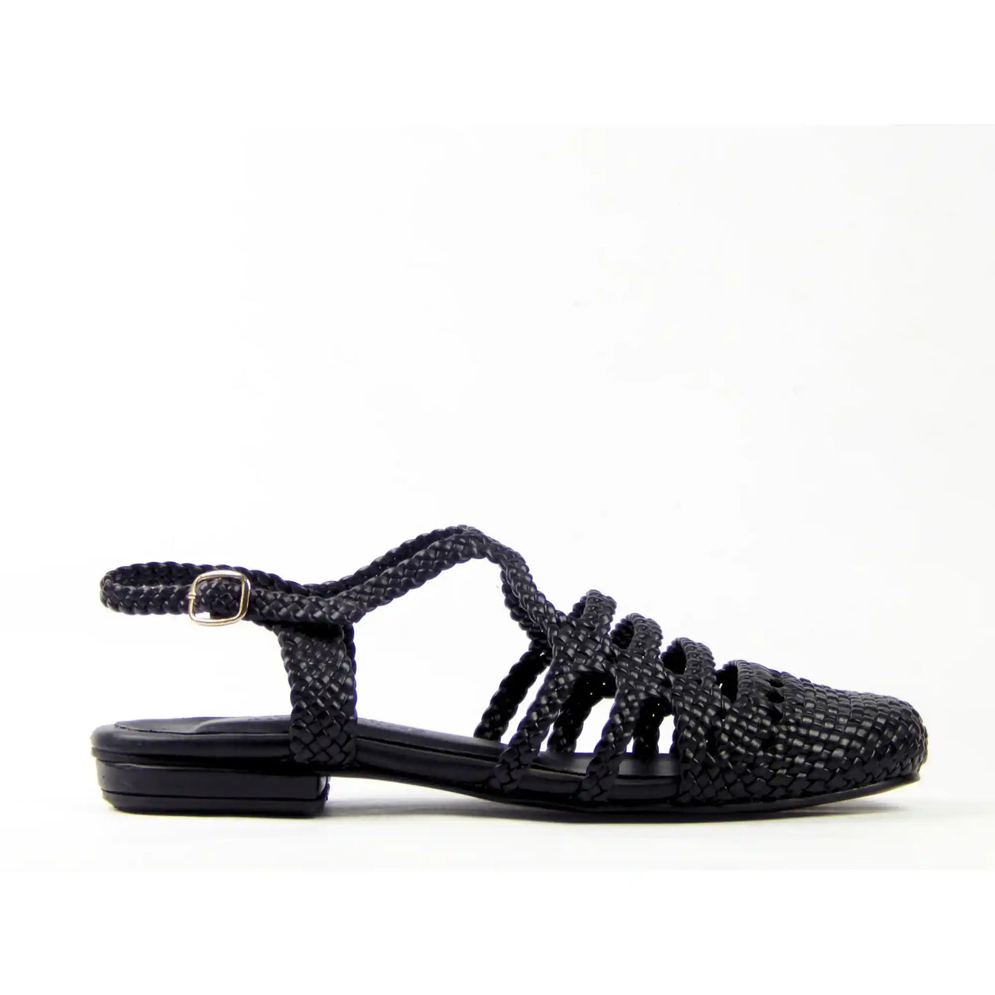 Black Riviera Sandals 2cm