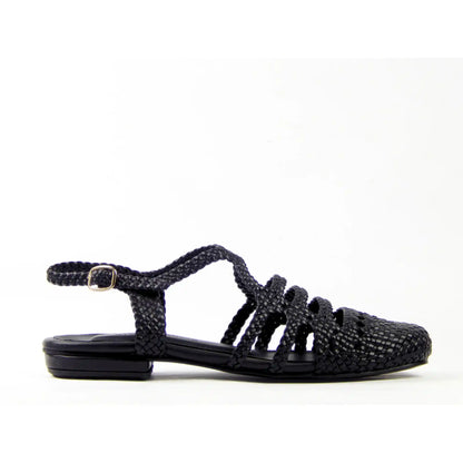 Black Riviera Sandals 2cm