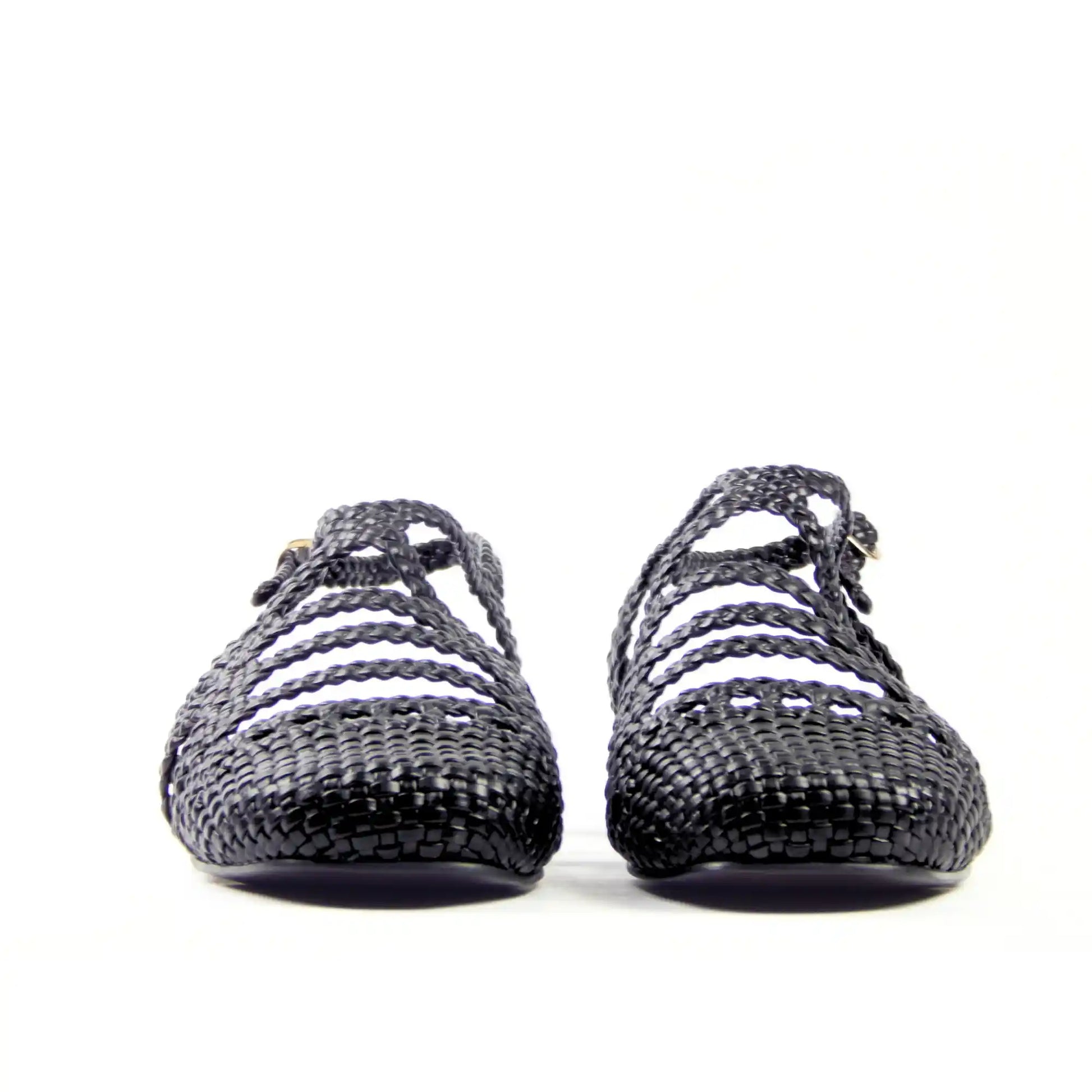 Black Riviera Sandals 2cm
