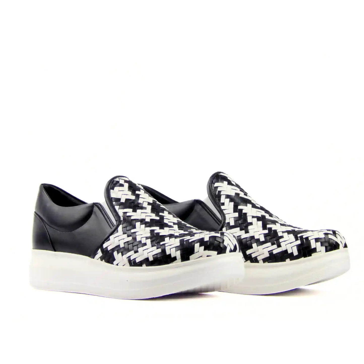 Hand - Braided Sneakers with 2 Straps - scarpehandmade