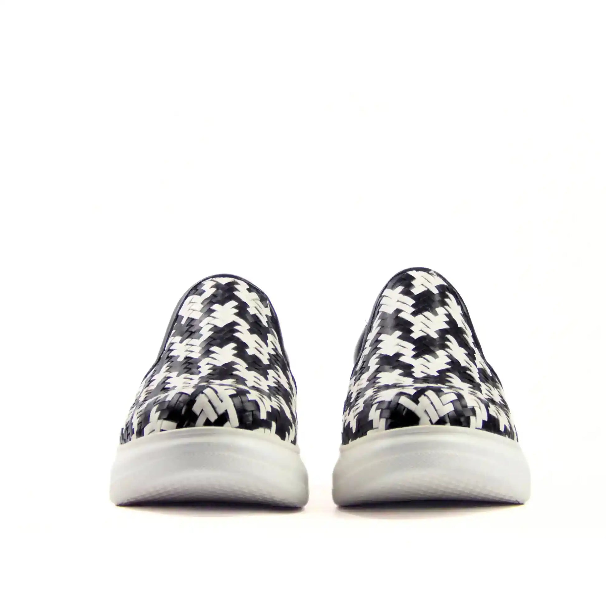 Hand - Braided Sneakers with 2 Straps - scarpehandmade