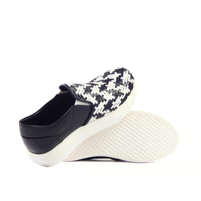 Hand - Braided Sneakers with 2 Straps - scarpehandmade