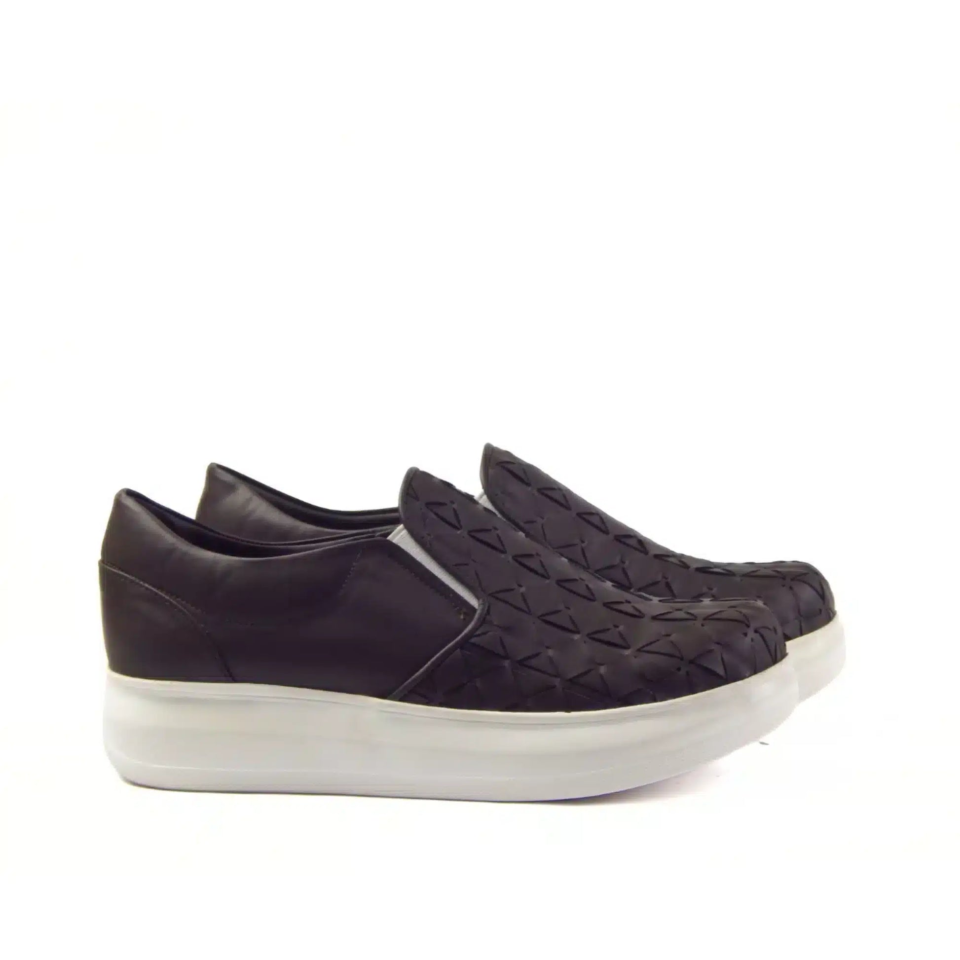 Hand - Braided Sneakers with 2 Straps - scarpehandmade