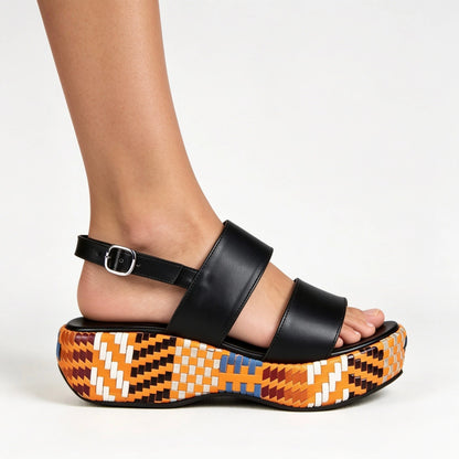 صندل فسيفساء إسفيني بحزام مزدوج