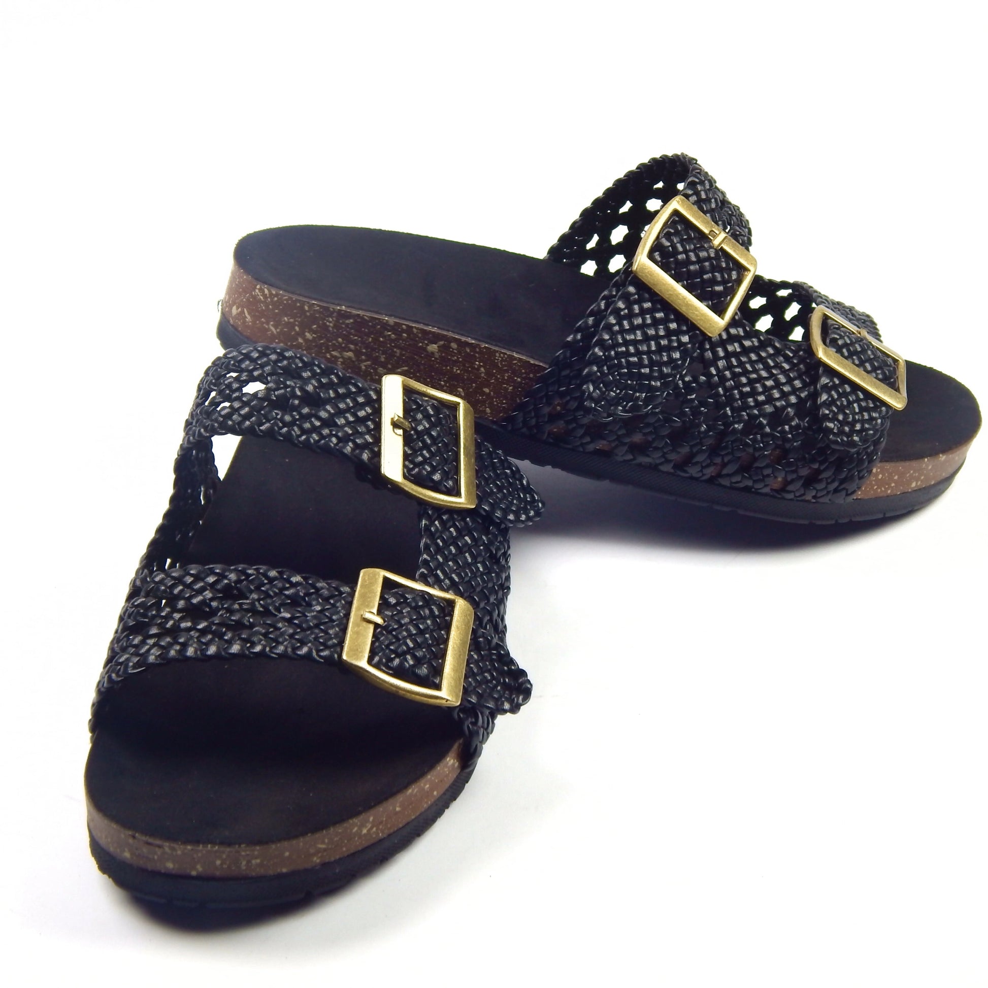 Black Urban Step Clogs - scarpehandmade