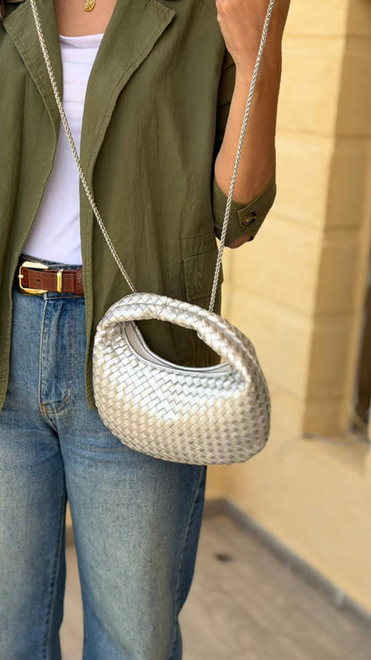Silver Loop Bag - scarpehandmade