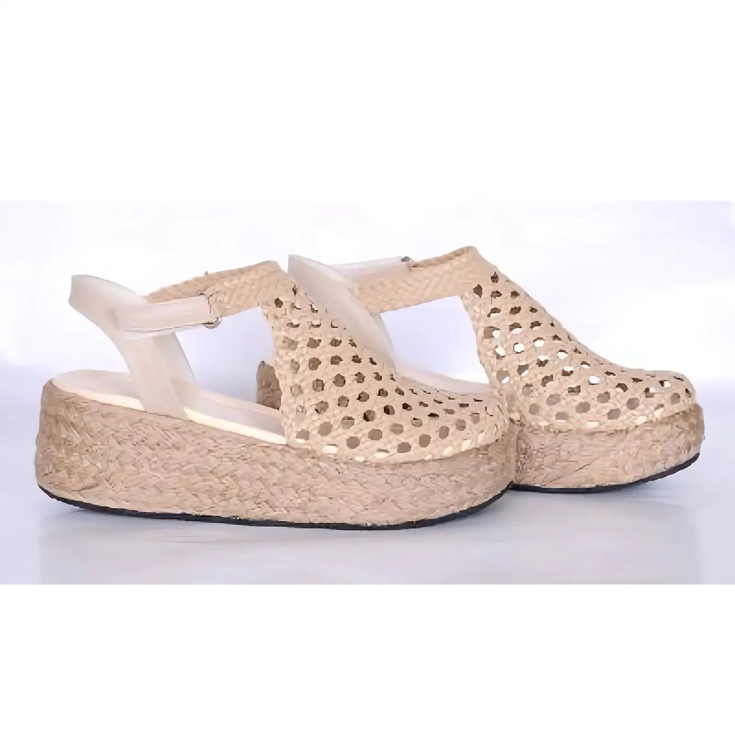 Braided Platform Sandals R503 6cm