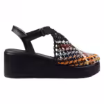 Wedge 6cm braided sandals