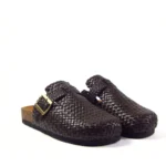 Chestnut Buckle Weave Clog - Image 5